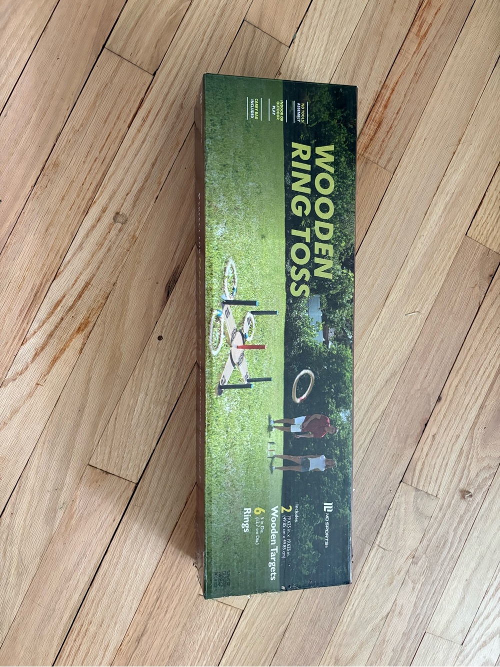 Wooden Ring Toss Game - Green Box